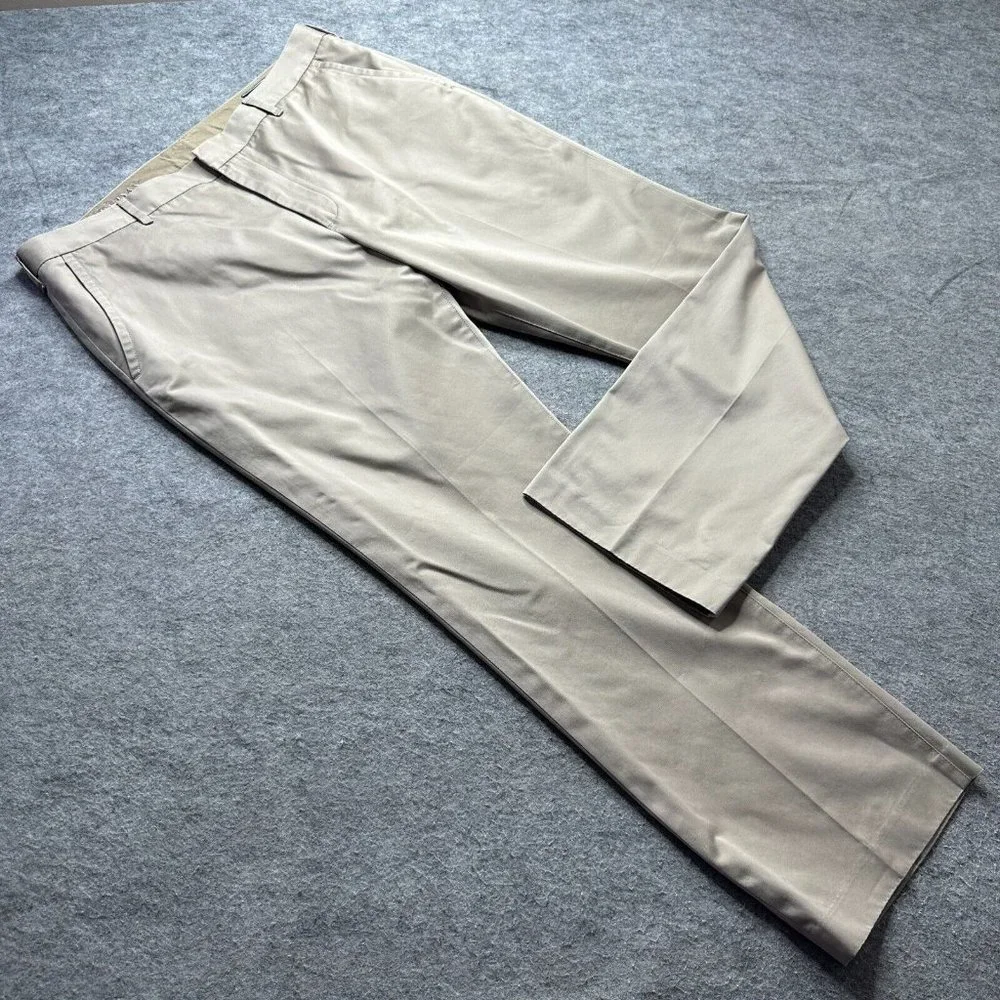 Bonobos Dress Chino Pants Men 36 x 30 Beige Straight Fit Wednesday Mid Rise 053